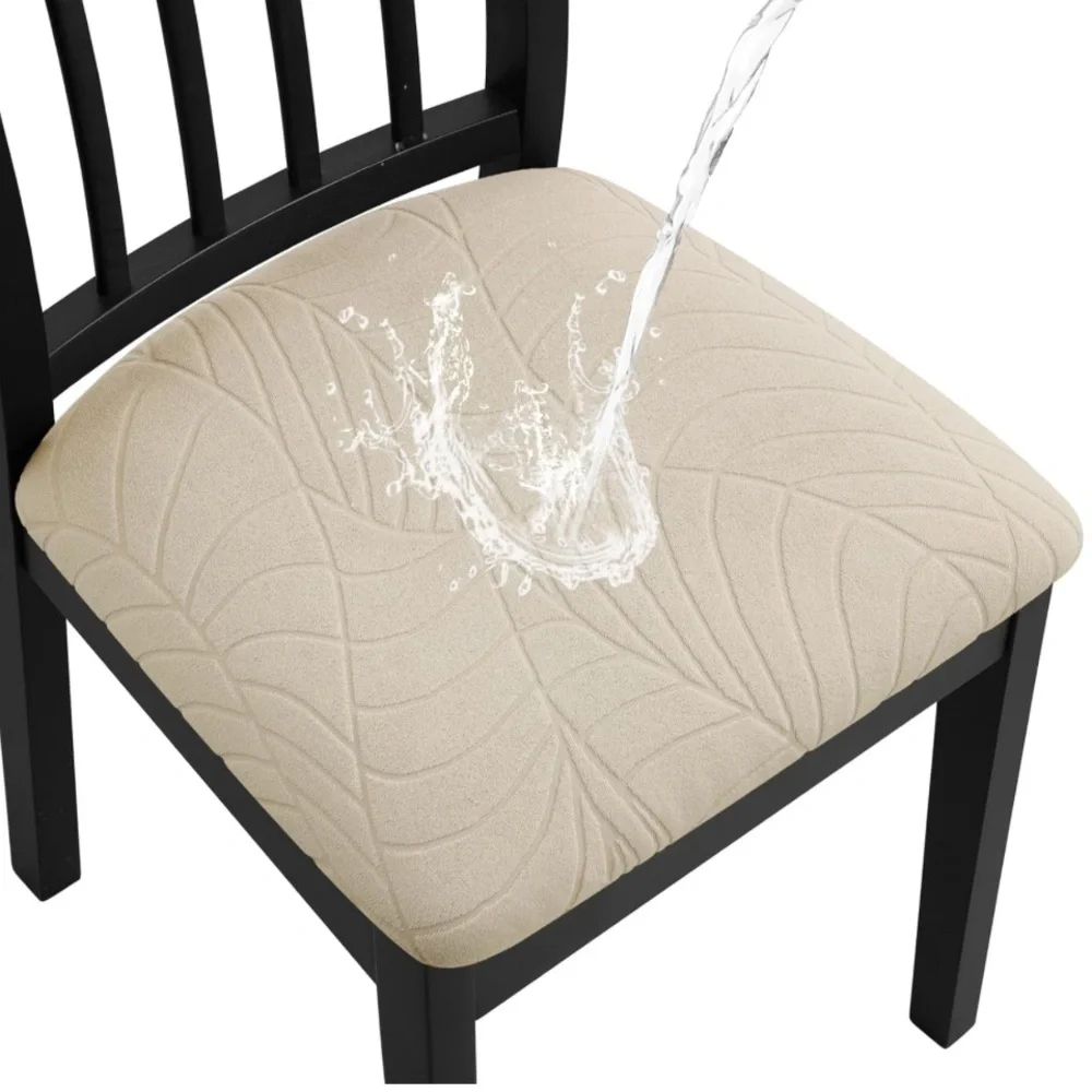 ~(6) Chair Seat Covers (Cream)~